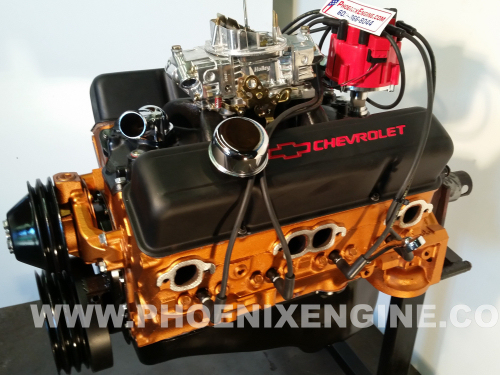 Copper 383ci Chevy engine